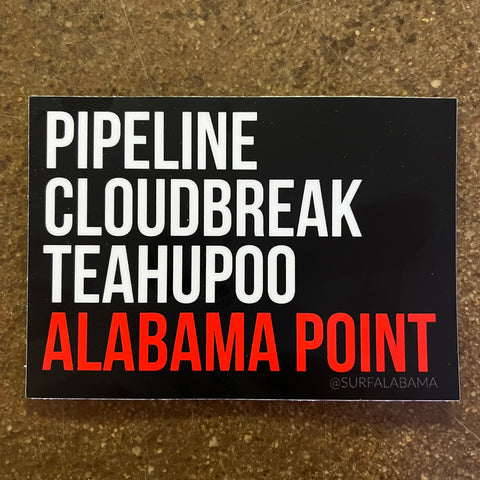 Alabama Point Sticker